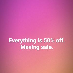 EVERYTHING 50% OFF